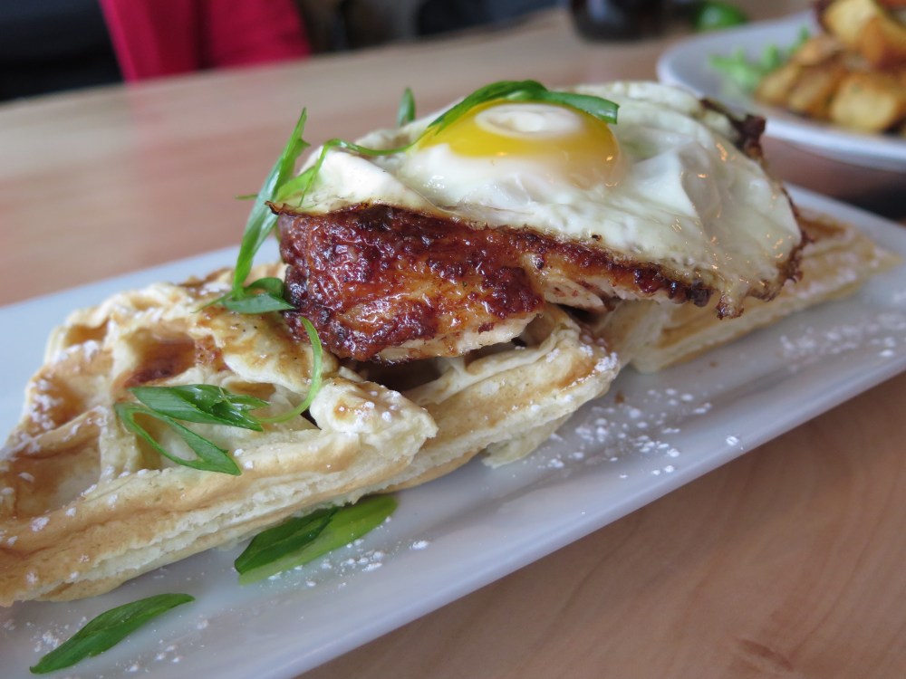 Hungry in Calgary | Cilantro Chive Waffles